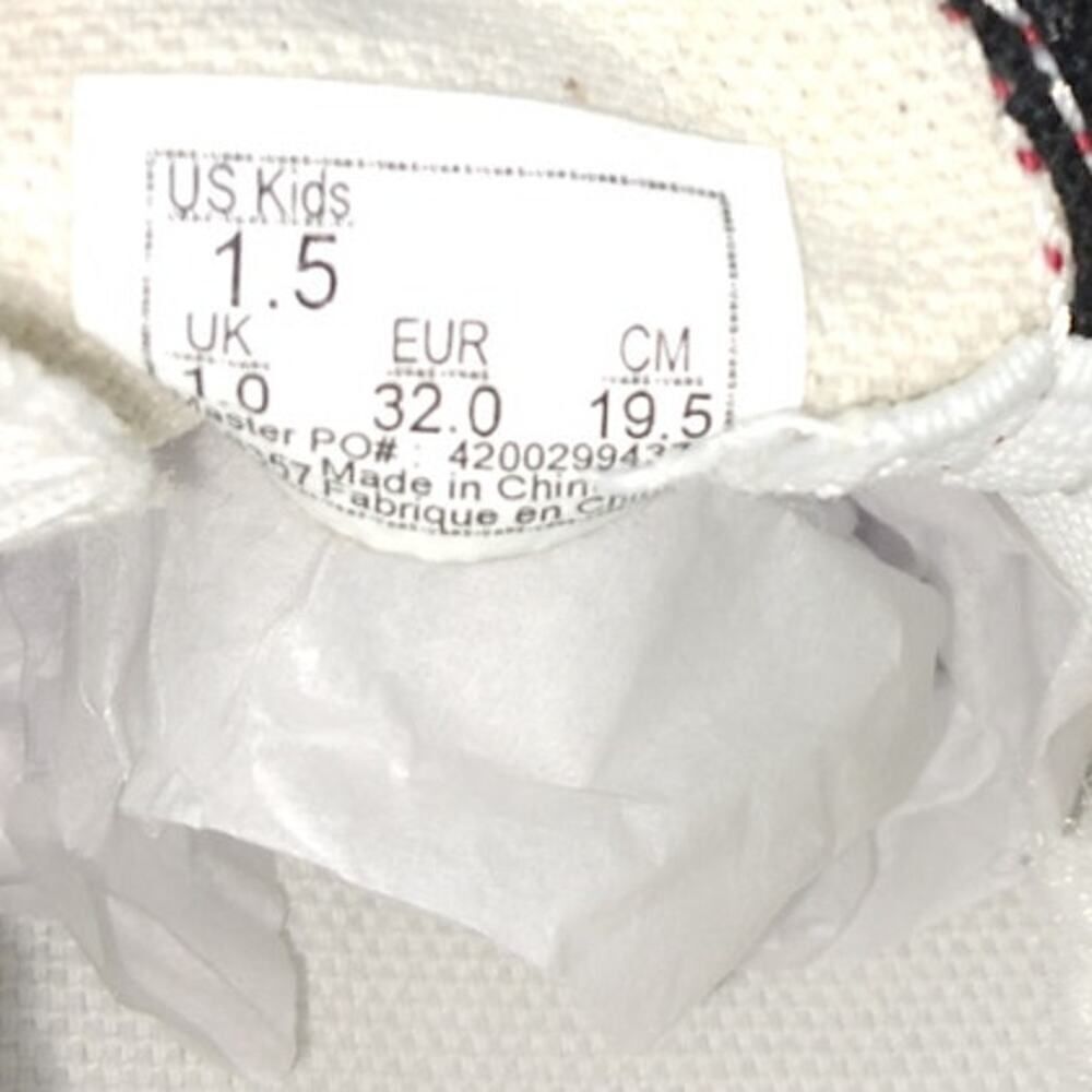 VANS Classic Slip-on Kids NEW w/Tags Red/Black Plaid Sherpa Sneakers - sz. 1 1/2 - Picture 6 of 6